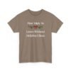 1259872241969062850_2048.jpeg Unisex t-shirt from Twisted Angell with the sarcastic phrase “Most Likely To Leave Without Helping Clean” printed on the front.