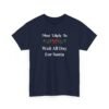 Unisex t-shirt from Twisted Angell with the sarcastic phrase “Most Likely To Wait All Day For Santa” printed on the front.