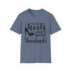 12665020689427249101_2048-1.jpeg Unisex t-shirt from Twisted Angell with the sarcastic phrase “I've Got Heels Higher Than Your Standards” printed on the front.