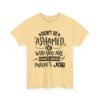 12681973120767676977_2048-1.jpeg Unisex t-shirt from Twisted Angell with the sarcastic phrase “Don't Be Ashamed Of Who You Are, That's Your Parents Job” printed on the front.