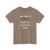 Unisex t-shirt from Twisted Angell with the sarcastic phrase “Most Likely To Forget The Secret Santa Rules” printed on the front.
