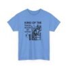 Unisex t-shirt from Twisted Angell with the sarcastic phrase “King Of The Trash, Ruler Of Nothing” printed on the front.