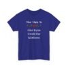 Unisex t-shirt from Twisted Angell with the sarcastic phrase “Most Likely To Give Extra Credit For Kindness” printed on the front.