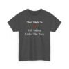 Unisex t-shirt from Twisted Angell with the sarcastic phrase “Most Likely To Fall Asleep Under The Tree” printed on the front.