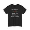 Unisex t-shirt from Twisted Angell with the sarcastic phrase “Most Likely To Judge The Christmas Movie Casting” printed on the front.