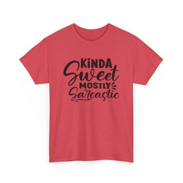 12860850018092041193_2048-1.jpeg Unisex t-shirt from Twisted Angell with the sarcastic phrase “Kinda Sweet Mostly Sarcastic” printed on the front.