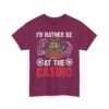 Unisex t-shirt from Twisted Angell with the sarcastic phrase “I'd Rather Be At The Casino” printed on the front.
