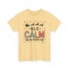 Unisex t-shirt from Twisted Angell with the sarcastic phrase “All is Calm Said No Teacher Ever” printed on the front.