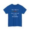 Unisex t-shirt from Twisted Angell with the sarcastic phrase “Most Likely To Give Cash And Call It Thoughtful” printed on the front.