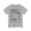 Unisex t-shirt from Twisted Angell with the sarcastic phrase “Generation X Nutrition Facts” printed on the front.