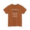 Unisex t-shirt from Twisted Angell with the sarcastic phrase “Most Likely To Burn The Mashed Potatoes” printed on the front.