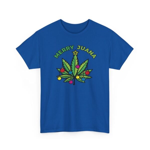 13113506087409455057_2048.jpeg Unisex t-shirt from Twisted Angell with the sarcastic phrase “Merry Juana” printed on the front.