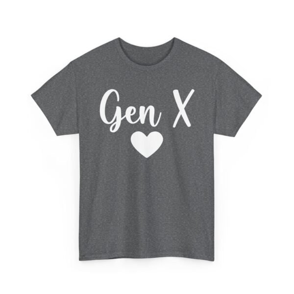13114020239366876619_2048.jpeg Unisex t-shirt from Twisted Angell with the sarcastic phrase “Gen X Heart” printed on the front.