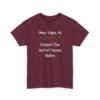 Unisex t-shirt from Twisted Angell with the sarcastic phrase “Most Likely To Forget The Secret Santa Rules” printed on the front.