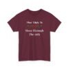 Unisex t-shirt from Twisted Angell with the sarcastic phrase “Most Likely To Sleep Through The 26th” printed on the front.
