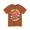 Unisex t-shirt from Twisted Angell with the sarcastic phrase “I Pee When I Laugh” printed on the front.