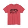 Unisex t-shirt from Twisted Angell with the sarcastic phrase “It's Way Too Peopley Outside” printed on the front.