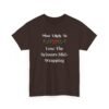 Unisex t-shirt from Twisted Angell with the sarcastic phrase “Most Likely To Lose The Scissors Mid-Wrapping” printed on the front.