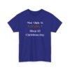 1343049019165407534_2048.jpeg Unisex t-shirt from Twisted Angell with the sarcastic phrase “Most Likely To Sleep All Christmas Day” printed on the front.