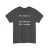 Unisex t-shirt from Twisted Angell with the sarcastic phrase “Most Likely to Nap Through The Caroling” printed on the front.