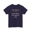 Unisex t-shirt from Twisted Angell with the sarcastic phrase “Most Likely To Forget Where They Hid The Gifts” printed on the front.