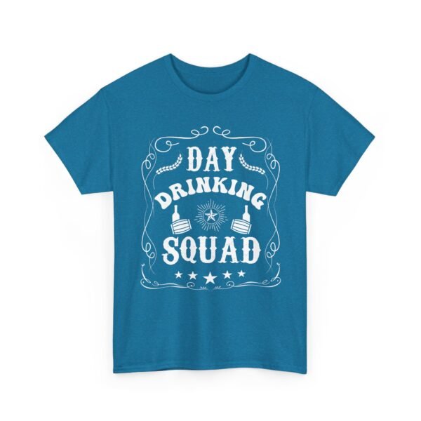 13555815500776264136_2048.jpeg Unisex t-shirt from Twisted Angell with the sarcastic phrase “Day Drinking Squad” printed on the front.