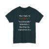 Unisex t-shirt from Twisted Angell with the sarcastic phrase “Most Likely To Accidentally Schedule A Meeting On Christmas Eve” printed on the front.