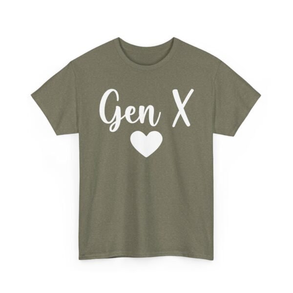 13648005097297965077_2048.jpeg Unisex t-shirt from Twisted Angell with the sarcastic phrase “Gen X Heart” printed on the front.