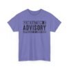 Unisex t-shirt from Twisted Angell with the sarcastic phrase “Generation X Advisory – Approach At Own Risk” printed on the front.