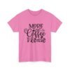 13874493647484431876_2048-1.jpeg Unisex t-shirt from Twisted Angell with the sarcastic phrase “More Coffee Please” printed on the front.