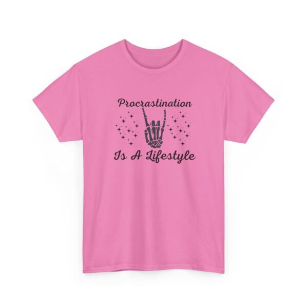 13892048172072899330_2048-1.jpeg Unisex t-shirt from Twisted Angell with the sarcastic phrase “Procrastination Is A Lifestyle” printed on the front.