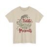 Unisex t-shirt from Twisted Angell with the sarcastic phrase “Will Trade Brother For Presents” printed on the front.