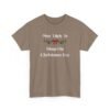 Unisex t-shirt from Twisted Angell with the sarcastic phrase “Most Likely To Shop On Christmas Eve” printed on the front.