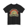 Unisex t-shirt from Twisted Angell with the sarcastic phrase “I'm Just A Ray Of Sarcastic Sunshine” printed on the front.