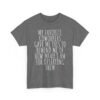 Unisex t-shirt from Twisted Angell with the sarcastic phrase “My Favorite Coworkers Gave Me This To Remind Me Of How Mean I Am For Deserting Them” printed on the front.