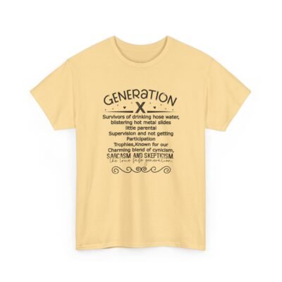 14105397590151179311_2048.jpeg Sarcastic apparel design from Twisted Angell with the phrase “Generation X Definition - Sarcasm & Skepticism Tee” printed on the front.