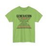 Unisex t-shirt from Twisted Angell with the sarcastic phrase “Generation X - The True FAFO Generation” printed on the front.