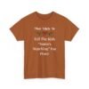 Unisex t-shirt from Twisted Angell with the sarcastic phrase “Most Likely To Tell The Kids 'Santa's Watching' For Peace” printed on the front.