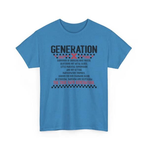 Unisex t-shirt from Twisted Angell with the sarcastic phrase “Generation X - The True FAFO Generation” printed on the front.
