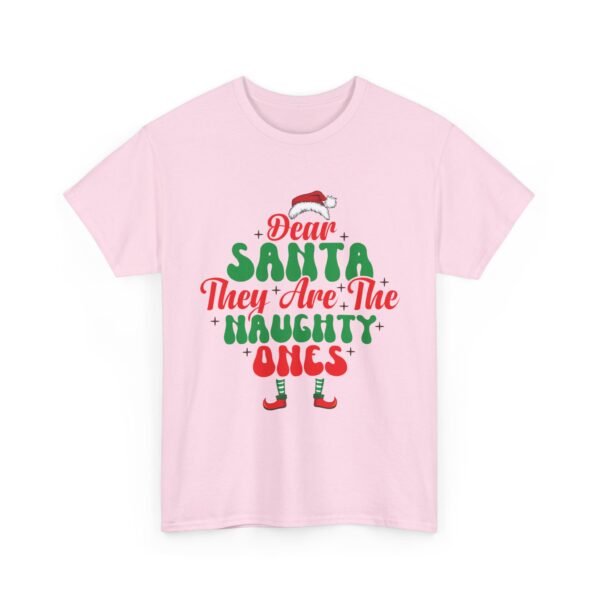 Unisex t-shirt from Twisted Angell with the sarcastic phrase “Dear Santa, They Are The Naughty Ones” printed on the front.