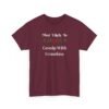 14311685208624639415_2048.jpeg Unisex t-shirt from Twisted Angell with the sarcastic phrase “Most Likely To Gossip With Grandma” printed on the front.