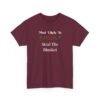 Unisex t-shirt from Twisted Angell with the sarcastic phrase “Most Likely To Steal The Blanket” printed on the front.
