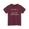 Unisex t-shirt from Twisted Angell with the sarcastic phrase “Most Likely To Stay Up All Night Wrapping” printed on the front.