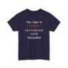 Unisex t-shirt from Twisted Angell with the sarcastic phrase “Most Likely To Give Cash And Call It Thoughtful” printed on the front.