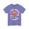 Unisex t-shirt from Twisted Angell with the sarcastic phrase “I Pee When I Laugh” printed on the front.