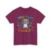 Unisex t-shirt from Twisted Angell with the sarcastic phrase “Weird Teachers Build Character” printed on the front.