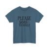 Unisex t-shirt from Twisted Angell with the sarcastic phrase “Please Seat Yourself” printed on the front.