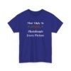 14695409115921099128_2048.jpeg Unisex t-shirt from Twisted Angell with the sarcastic phrase “Most Likely To Photobomb Every Picture” printed on the front.