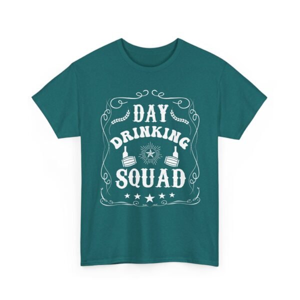 14696535636073906888_2048.jpeg Unisex t-shirt from Twisted Angell with the sarcastic phrase “Day Drinking Squad” printed on the front.