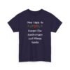 Unisex t-shirt from Twisted Angell with the sarcastic phrase “Most Likely To Forget The Anniversary And Blame Santa” printed on the front.